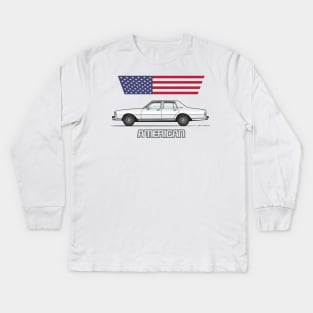 American Classic White Kids Long Sleeve T-Shirt